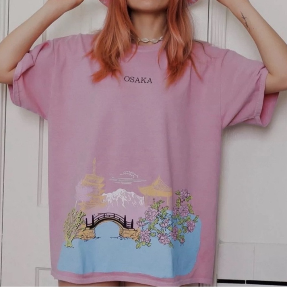 Urban Outfitters Pink Oversized Tee